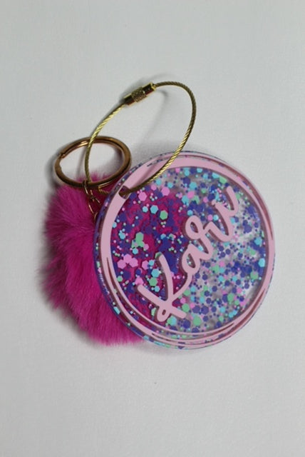 Personalized Bag Keychain Charm