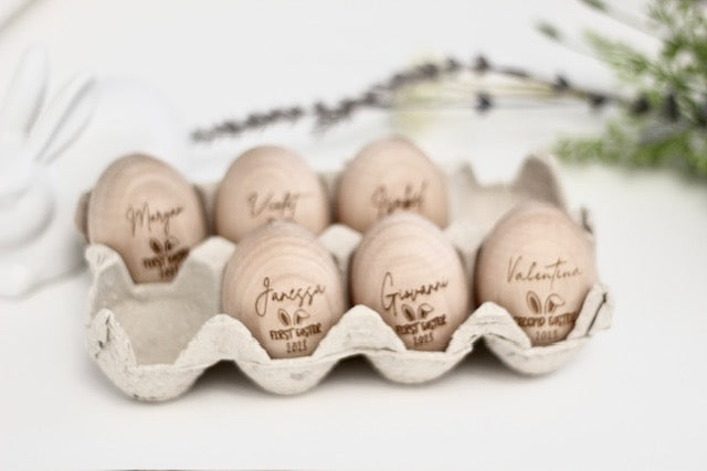 Personalized Wooden Easter Egg