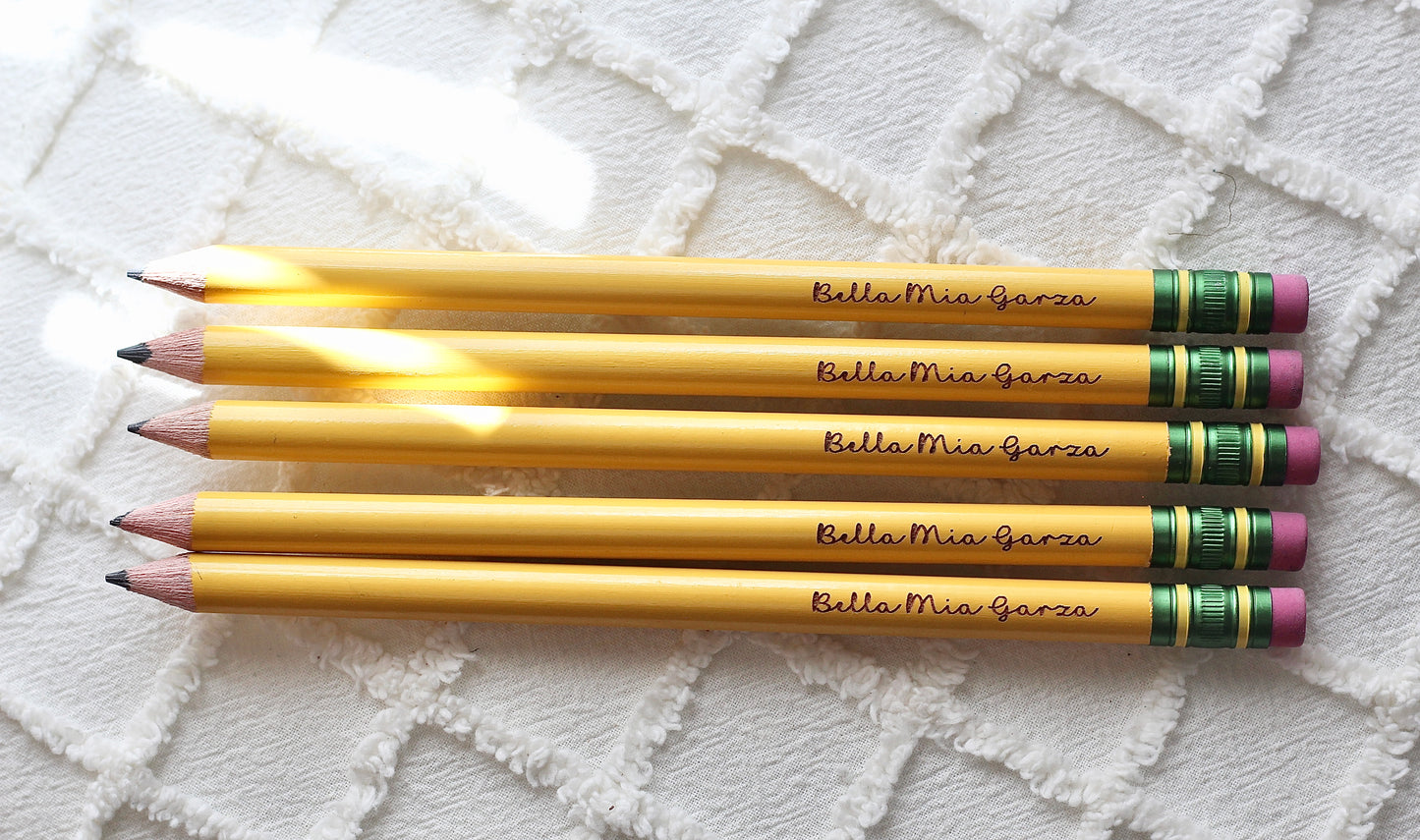 Personalized Ticonderoga pencils