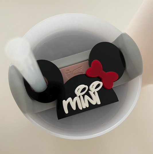 Personalized Tumbler Tag Mouse Ears
