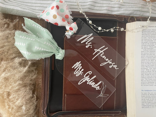 Personalized Acrylic Bookmark