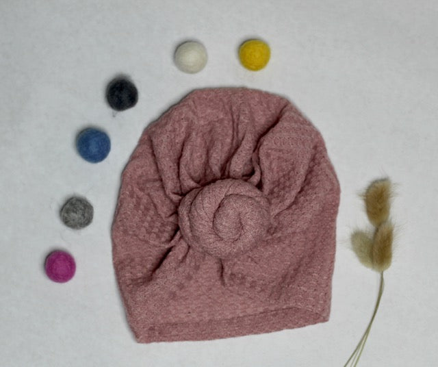 Knotted Waffle Knit Turban