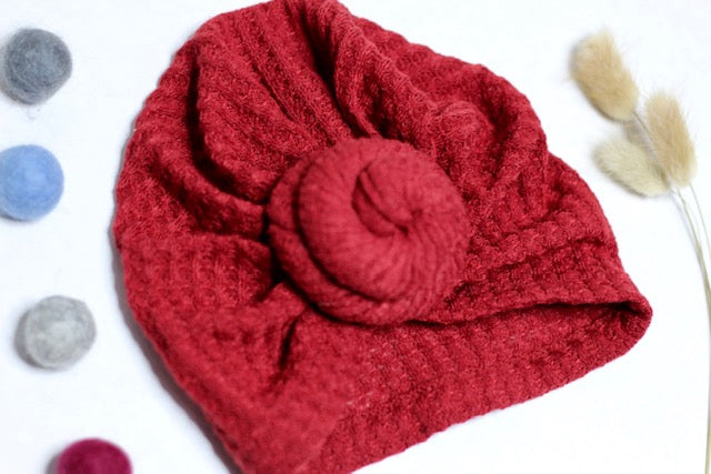 Knotted Waffle Knit Turban