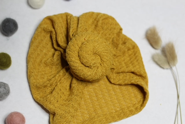 Knotted Waffle Knit Turban