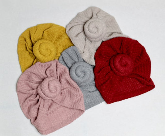 Knotted Waffle Knit Turban