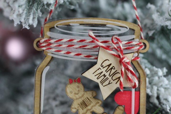 Mason Jar Family Ornament