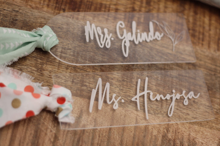 Personalized Acrylic Bookmark