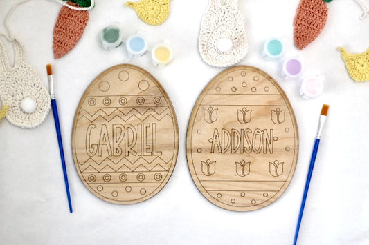 Personalized Wooden Easter Egg PIY