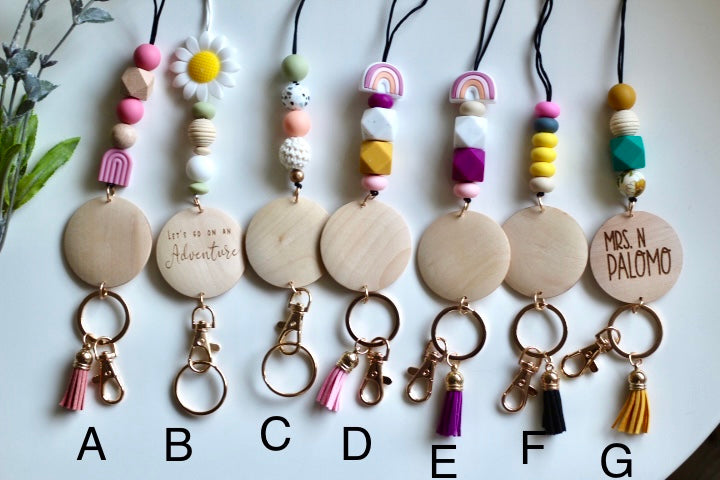 Personalized Beaded Lanyard for ID/keys
