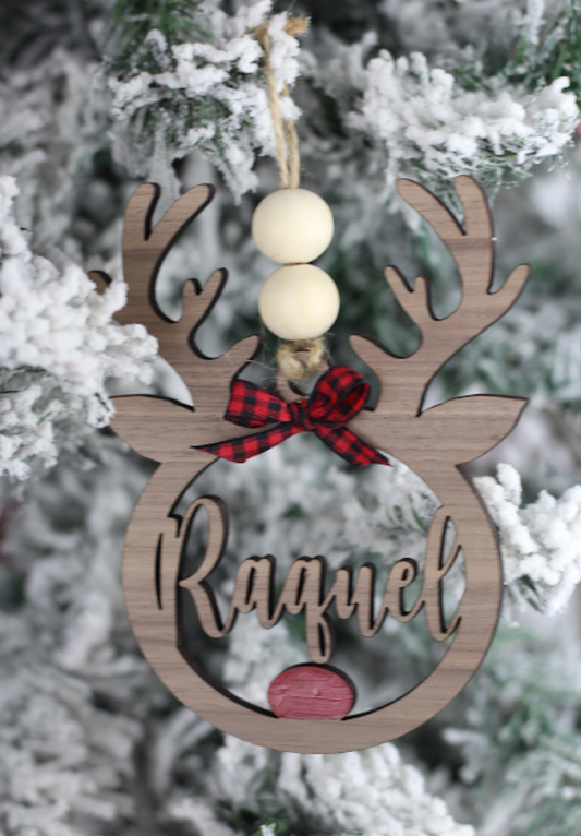 Reindeer Personalized Ornament